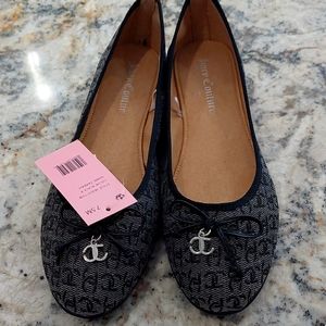 Juicy Couture black and gray flats😍 Size 7.5 NWT